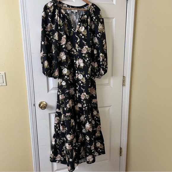 Tuckernuck Dress Maxi Floral Pockets Midnight Garden - Picture 7 of 10